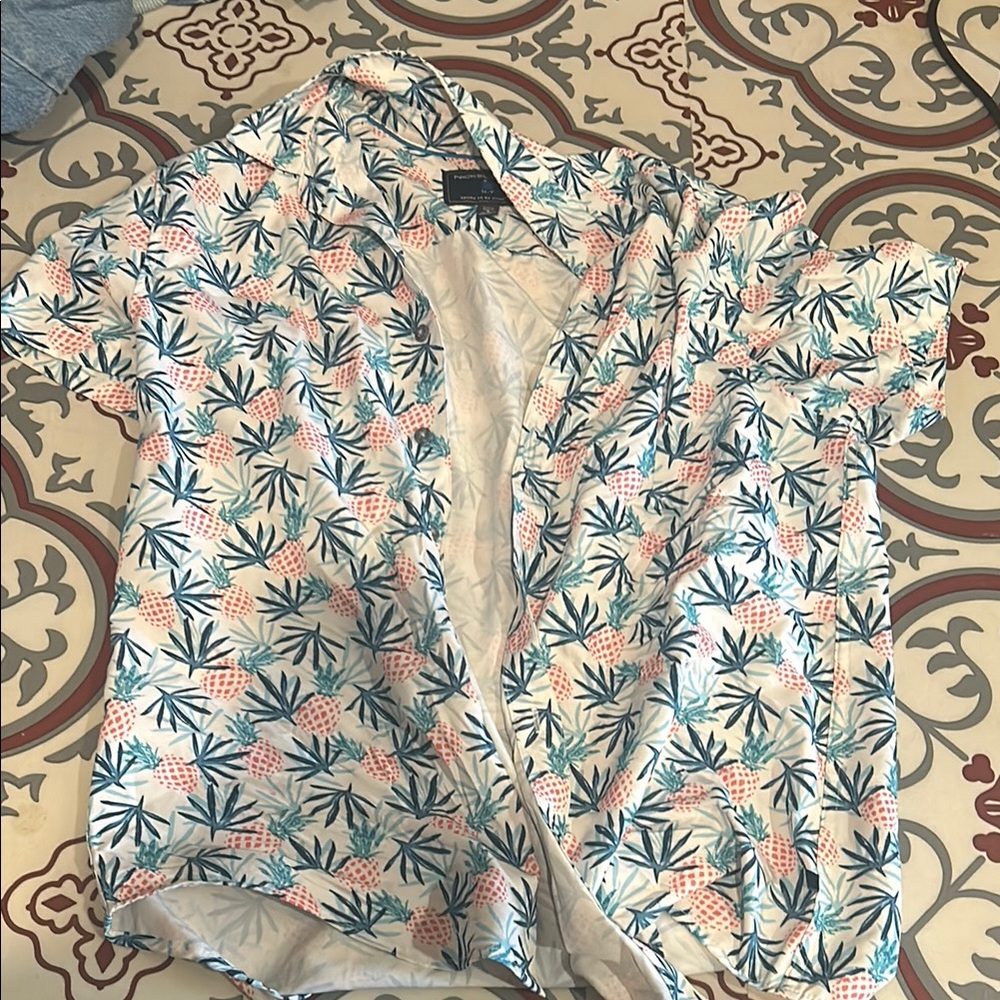 Tropical Print Men's Shirt